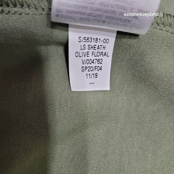 Old Navy Floral Sheath Dress L P Olive Gardencore Countrycore Fairycore Boho - Picture 6 of 12